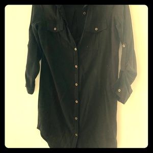 Black Shirt Dress